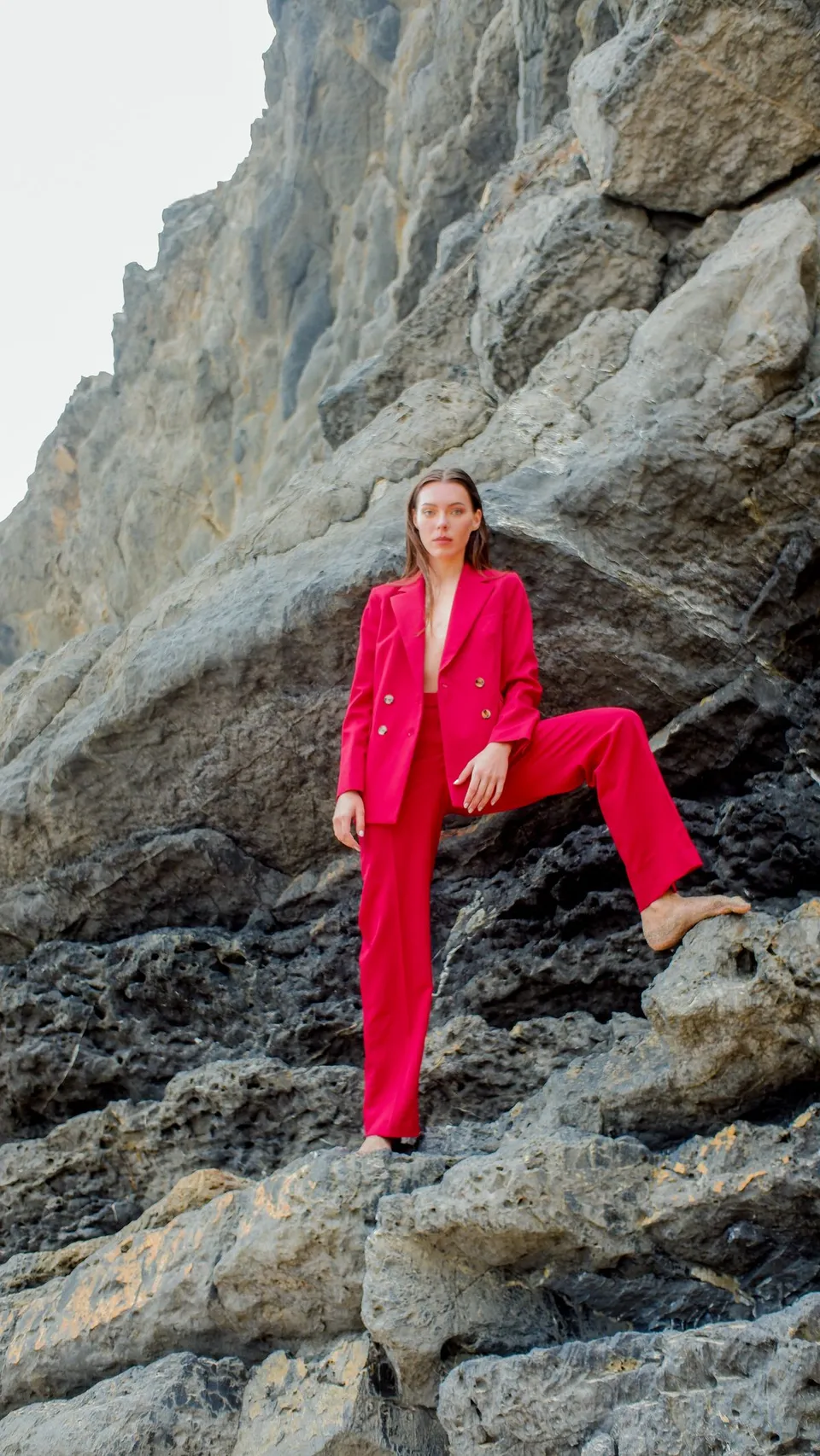 The statement pink blazer — illustrative photo
